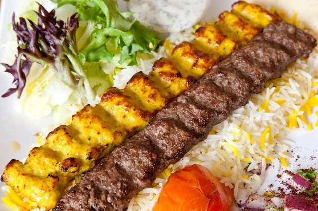 Seekh Kabab with Rice