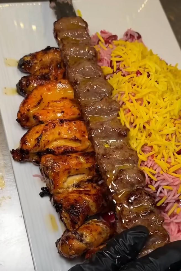 Seekh Kabab with Rice