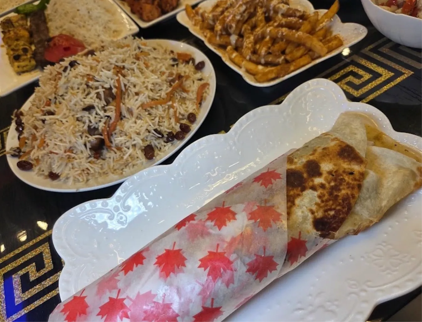 Mazar Restaurant Wrap & Plate